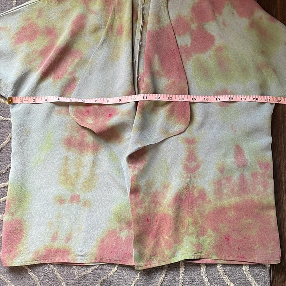 Vintage Anne Klein Open Front Tie-Dye Cardigan Size 14 - Picture 6 of 7